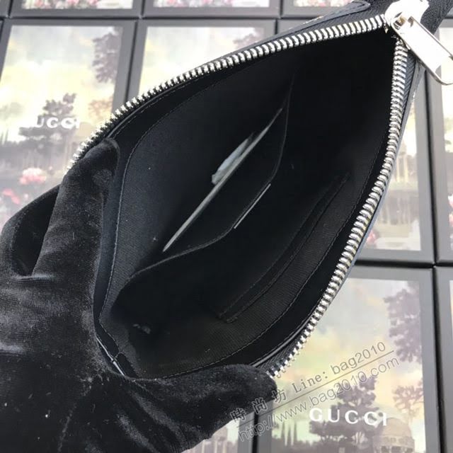 Gucci包 古馳新款男包 Gucci單肩斜挎男包 小號 523599 黑膠老虎  gdj1048